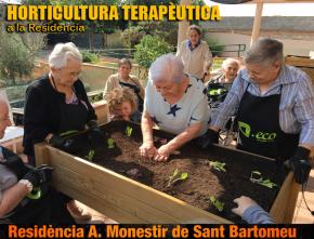 Lhorticultura teraputica a la residncia per a la gent gran Monestir de Sant Bartomeu de Bellpuig